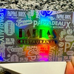 “Pappas” restaurants $100 Gc